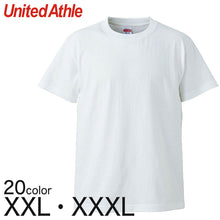 画像をギャラリービューアに読み込む, メンズ カラー 無地Tシャツ 大きいサイズ ユナイテッドアスレ XXL・XXXL (紳士 男性 男子 綿100% アウター 半袖) (取寄せ)