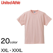画像をギャラリービューアに読み込む, レディース カラー 無地Tシャツ 大きいサイズ ユナイテッドアスレ XXL・XXXL (婦人 女性 女子 綿100% アウター 半袖) (取寄せ)