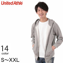 画像をギャラリービューアに読み込む, メンズ 10.0オンス T/Cスウェットフルジップパーカ S~XXL (United Athle メンズ アウター) (取寄せ)