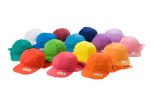 画像をギャラリービューアに読み込む, 園児帽子 男の子 女の子 ゴム付き キャップ カラー豊富 シェード付き 裏面は黄色 紫外線対策 定番 赤 白 青 ピンク ポリエステル フリー (ラビットアース キッズ 幼稚園 保育園 定番 UV対策 熱中症対策 遠足 フリーサイズ)