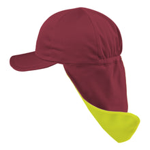 画像をギャラリービューアに読み込む, 園児帽子 男の子 女の子 ゴム付き キャップ カラー豊富 シェード付き 裏面は黄色 紫外線対策 定番 赤 白 青 ピンク ポリエステル フリー (ラビットアース キッズ 幼稚園 保育園 定番 UV対策 熱中症対策 遠足 フリーサイズ)