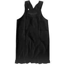 画像をギャラリービューアに読み込む, エプロン シンプル クロス X型 黒 白 無地 レディース フォーマル 抗菌 防臭 長め M-L フリル サロンエプロン レトロ カフェ 喫茶店 冠婚葬祭 料理