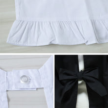 画像をギャラリービューアに読み込む, 割烹着 かっぽう着 シンプル 黒 白 無地 撥水 短め フォーマル M・L 着物用 割烹 着 スモック かっぽうぎ フリル レディース レトロ カフェ 喫茶店 冠婚葬祭 料理