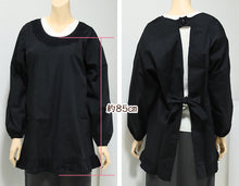 画像をギャラリービューアに読み込む, 割烹着 かっぽう着 シンプル 黒 白 無地 撥水 短め フォーマル M・L 着物用 割烹 着 スモック かっぽうぎ フリル レディース レトロ カフェ 喫茶店 冠婚葬祭 料理