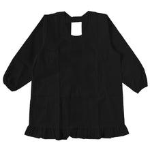 画像をギャラリービューアに読み込む, 割烹着 かっぽう着 シンプル 黒 白 無地 撥水 短め フォーマル M・L 着物用 割烹 着 スモック かっぽうぎ フリル レディース レトロ カフェ 喫茶店 冠婚葬祭 料理