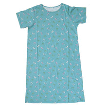 画像をギャラリービューアに読み込む, ルームウェア ワンピース パジャマ 半袖 レディース ネグリジェ 綿100 春夏 夏用 かわいい 涼しい 部屋着 110cm丈 婦人 ルームウエア 丸首 女性 薄い 綿 寝巻 ルームワンピース プレゼント (在庫限り)