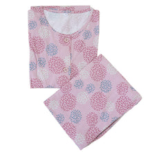 画像をギャラリービューアに読み込む, パジャマ レディース 綿100 春夏 夏用 かわいい 涼しい 長袖 婦人 前開き 部屋着 M L 長ズボン 丸首 女性 薄い 綿 寝巻 ルームウェア プレゼント (在庫限り)