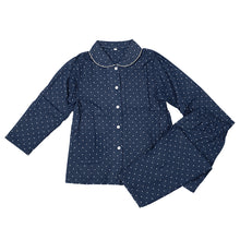 画像をギャラリービューアに読み込む, パジャマ レディース ガーゼ 綿100 春夏 夏用 かわいい 涼しい 長袖 婦人 前開き 部屋着 M L 長ズボン 女性 薄い 綿 寝巻 ルームウェア 肌に優しい 水玉 チェック ドット 無地 母の日 (在庫限り)