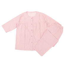 画像をギャラリービューアに読み込む, パジャマ レディース 6分丈 綿100 春夏 夏用 かわいい 涼しい 7分袖 婦人 前開き 部屋着 M L 長ズボン 丸首 女性 薄い 綿 寝巻 肌に優しい ルームウェア チェック ストライプ (在庫限り)