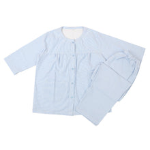 画像をギャラリービューアに読み込む, パジャマ レディース 6分丈 綿100 春夏 夏用 かわいい 涼しい 7分袖 婦人 前開き 部屋着 M L 長ズボン 丸首 女性 薄い 綿 寝巻 肌に優しい ルームウェア チェック ストライプ (在庫限り)