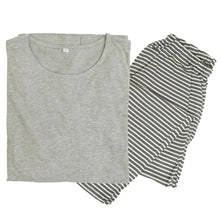 画像をギャラリービューアに読み込む, パジャマ レディース 綿100 天竺 ニット かぶりタイプ 婦人 部屋着 M・L 長ズボン 丸首 女性 綿 寝巻 肌に優しい ルームウェア (在庫限り)