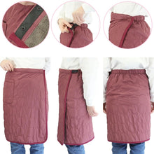 画像をギャラリービューアに読み込む, あったか 巻きスカート ラップスカート 巻スカート 裏ボア ボア 防寒 キルティング スカート 約57cm丈 おしゃれ ひざ掛け 暖かい シンプル ポケット付き 冷え対策 無地