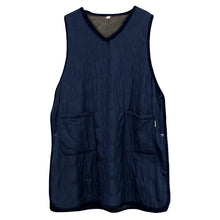 画像をギャラリービューアに読み込む, あったか エプロン ロングタバード 裏ボア 冬 ボア 防寒 キルティング キルト 約88cm丈 アウトドア 家事 おしゃれ シンプル ポケット付き 冷え対策 無地