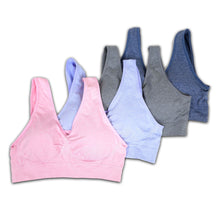 画像をギャラリービューアに読み込む, レディース 成型ブラ ビジンブラ・エアー 4枚組 M~LL (婦人 下着 レディースインナー ブラジャー ノンワイヤー リラックス) (在庫限り)