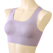 画像をギャラリービューアに読み込む, ハーフトップ ブラジャー パッド付き ノンワイヤーブラ レディース M~LL カップ付き シームレス ひびきにくい 締め付けない リラックス 楽 下着 インナー 女性 婦人 肌着 (在庫限り)