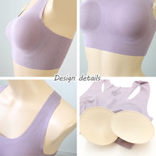 画像をギャラリービューアに読み込む, ハーフトップ ブラジャー パッド付き ノンワイヤーブラ レディース M~LL カップ付き シームレス ひびきにくい 締め付けない リラックス 楽 下着 インナー 女性 婦人 肌着 (在庫限り)