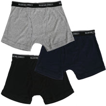 画像をギャラリービューアに読み込む, ボクサーパンツ メンズ 3枚セット 前開き 下着 ボクサーブリーフ M~LL 3枚組 綿 インナー 男性 紳士 肌着 無地 シンプル