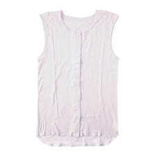 画像をギャラリービューアに読み込む, ワンタッチ 介護 肌着 前開き 綿100 マジックテープ レディース S~LL ラン型 ノースリーブ タンクトップ 前あき インナー 入院 寝巻き 介護シャツ ピンク 薄紫 s m l ll