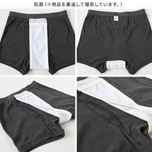 画像をギャラリービューアに読み込む, 失禁ボクサーパンツ 尿漏れパンツ 男性用 20cc 綿100 M~LL 男性 尿漏れ パンツ 下着 インナー 前あき m l ll