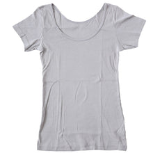 画像をギャラリービューアに読み込む, 綿100% インナー 半袖 レディース フレンチ袖 tシャツ 消臭 防臭 S~LL 臭い 肌着 下着 アンダーシャツ 白 肌 ベージュ 黒 大きいサイズ s m l ll コットン (在庫限り)