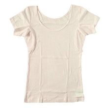 画像をギャラリービューアに読み込む, 綿100% インナー 半袖 汗取り 脇汗パッド レディース フレンチ袖 tシャツ S~LL 汗とり 脇あせ わき汗 消臭 臭い 肌着 下着 アンダーシャツ 白 肌色 黒 大きいサイズ s m l ll (在庫限り)