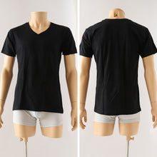 画像をギャラリービューアに読み込む, 綿100 インナー シャツ メンズ 半袖 V首 消臭 M~LL vネック tシャツ インナーシャツ 綿100% アンダー 肌着 下着 大きいサイズ m l ll