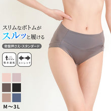 画像をギャラリービューアに読み込む, スタンダード ショーツ 美尻 大きいサイズ M L LL 3L 下着 薄着 骨盤押さえショーツ すっぽり 引き締め 骨盤 ガードルショーツ ボクサー ストレッチ サポート