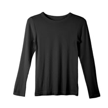 画像をギャラリービューアに読み込む, リブ 長袖 インナー レディース トップス Tシャツ クルーネック 丸首 M L LL 伸縮 ストレッチ 秋 冬 静電気防止 対策 薄手 あったか シンプル 無地 ボーダー 重ね着 レイヤード かわいい おしゃれ カラー 色 (在庫限り)