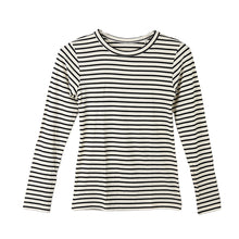 画像をギャラリービューアに読み込む, リブ 長袖 インナー レディース トップス Tシャツ クルーネック 丸首 M L LL 伸縮 ストレッチ 秋 冬 静電気防止 対策 薄手 あったか シンプル 無地 ボーダー 重ね着 レイヤード かわいい おしゃれ カラー 色 (在庫限り)