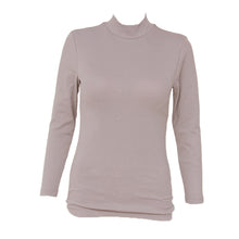 画像をギャラリービューアに読み込む, ブラトップ 長袖 9分袖 レディース 腹巻付き モックネック M L LL 保温 防寒 下着 肌着 暖かい ストレッチ 一体型 インナー 冬 はらまき付き 裏起毛 ハラマキインナー ゆったり 着心地 柔らかい シンプル 無地 冬用 プレゼント ギフト 母の日