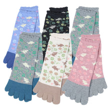 画像をギャラリービューアに読み込む, 【 お得 】レディース 5本指ソックス 6足組 ショート丈 22-24cm (レディース ショート丈 綿混 五本指靴下 くつ下 くつした ) (在庫限り)