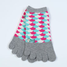 画像をギャラリービューアに読み込む, 【 お得 】 5本指ソックス スニーカー丈 レディース 6足組 22-24cm (レディース スニーカー丈 綿混 五本指靴下 くつ下 くつした ) (在庫限り)