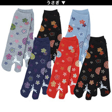 画像をギャラリービューアに読み込む, 【 お得 】 レディース 足袋ソックス ショート丈 6足組 22-25cm (レディース 綿混 足袋 タビ 足袋靴下 足袋型靴下 くつ下 くつした 日本製) (在庫限り)