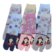 画像をギャラリービューアに読み込む, 【 お得 】 レディース 足袋ソックス ショート丈 6足組 22-25cm (レディース 綿混 足袋 タビ 足袋靴下 足袋型靴下 くつ下 くつした 日本製) (在庫限り)