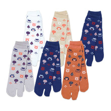 画像をギャラリービューアに読み込む, 【 お得 】 レディース足袋ソックス クルー丈 メッシュ 6足組 23-24cm (レディース クルー丈 綿混 足袋 タビ 足袋靴下 足袋型靴下 くつ下 くつした 日本製) (在庫限り)