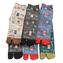 画像をギャラリービューアに読み込む, 【 お得 】 レディース 足袋ソックス 足袋靴下 靴下 クルー丈 6足組 22-25cm (ソックス 綿混 足袋 タビ 足袋型靴下 くつ下 くつした 日本製) (在庫限り)