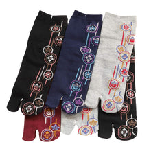 画像をギャラリービューアに読み込む, 【 お得 】 レディース 足袋ソックス 足袋靴下 靴下 クルー丈 6足組 22-25cm (ソックス 綿混 足袋 タビ 足袋型靴下 くつ下 くつした 日本製) (在庫限り)