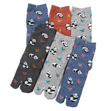 画像をギャラリービューアに読み込む, 【 お得 】 レディース 足袋ソックス 足袋靴下 靴下 クルー丈 6足組 22-25cm (ソックス 綿混 足袋 タビ 足袋型靴下 くつ下 くつした 日本製) (在庫限り)