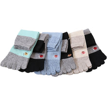 画像をギャラリービューアに読み込む, 【 お得 】 レディース 5本指ソックス 五本指靴下 ショートソックス 6足組 22-24cm (婦人 ショート丈 メッシュ くつ下 くつした) (在庫限り)