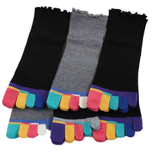 画像をギャラリービューアに読み込む, 【 お得 】 レディース 5本指ソックス 五本指靴下 ショートソックス 6足組 22-24cm (婦人 ショート丈 メッシュ くつ下 くつした) (在庫限り)