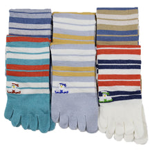 画像をギャラリービューアに読み込む, 【 お得 】 5本指ソックス スニーカーソックス 表糸 綿100% 6足組 22-24cm (レディース ショート丈 綿混 五本指靴下 くつ下 くつした) (在庫限り)