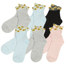 画像をギャラリービューアに読み込む, レディース ソックス 抗菌 短め 6足組 22cm 23cm 24cm (女性 セット 靴下 ショート丈 くつ下 くつした おしゃれ カジュアル カラー) (在庫限り)