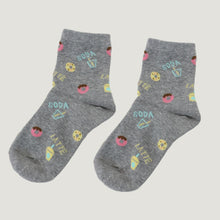 画像をギャラリービューアに読み込む, 【 お得 】 キッズ ソックス 靴下 女子 女の子 ショートソックス 6足組 16-18cm~22-24cm (ガールズ ショート丈 綿混 くつ下 くつした ねこ ネコ) (在庫限り)