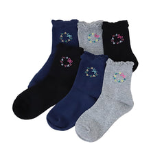 画像をギャラリービューアに読み込む, 【 お得 】 キッズ ソックス 靴下 女子 女の子 ショートソックス 6足組 16-18cm~22-24cm (ガールズ ショート丈 綿混 くつ下 くつした ねこ ネコ) (在庫限り)