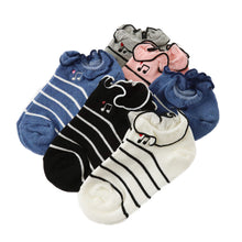 画像をギャラリービューアに読み込む, 【 お得 】 キッズ ソックス 靴下 女子 女の子 スニーカーソックス 6足組 16-18cm~22-24cm (スニーカー丈 綿混 ソックス くつ下 くつした リボン ドット 音符) (在庫限り)