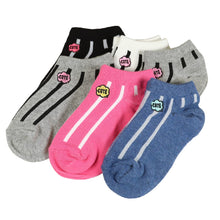 画像をギャラリービューアに読み込む, 【 お得 】 キッズ ソックス 靴下 女子 女の子 スニーカーソックス 6足組 16-18cm~22-24cm (スニーカー丈 綿混 ソックス くつ下 くつした リボン ドット 音符) (在庫限り)