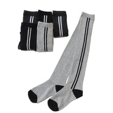 画像をギャラリービューアに読み込む, ニーハイソックス キッズ 女の子 ニーハイ ソックス 6足組 16-18cm~22-24cm (オーバーニーソックス オーバーニー 靴下 ひざ上丈 ジュニアソックス ロング丈 長靴下 綿混 くつ下 くつした) (在庫限り)