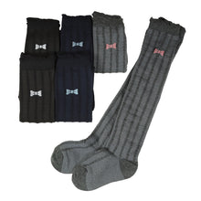 画像をギャラリービューアに読み込む, ニーハイソックス キッズ 女の子 ニーハイ ソックス 6足組 16-18cm~22-24cm (オーバーニーソックス オーバーニー 靴下 ひざ上丈 ジュニアソックス ロング丈 長靴下 綿混 くつ下 くつした) (在庫限り)