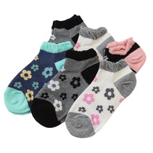 画像をギャラリービューアに読み込む, 【 お得 】 キッズ スニーカーソックス 靴下 6足組 16-18cm~22-24cm (スニーカー丈 綿混 ソックス くつ下 くつした ハート柄 音符柄) (在庫限り)
