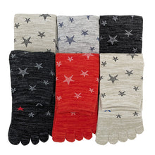 画像をギャラリービューアに読み込む, 5本指ソックス メンズ ショート 6足組 27-29cm 柄物 セット ショートソックス 綿混 靴下 くつ下 くつした 大寸 大きいサイズ カジュアル 27cm 28cm 29cm (在庫限り)